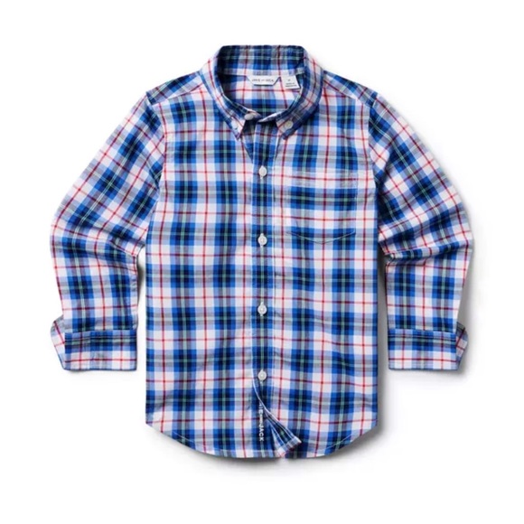 Janie and Jack Other - Brand New Janie & Jack Boys Blue Plaid Button Down Shirt. Size 12